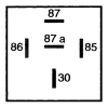 RELE/RELEVO DE 80A A 12V 5 Pines