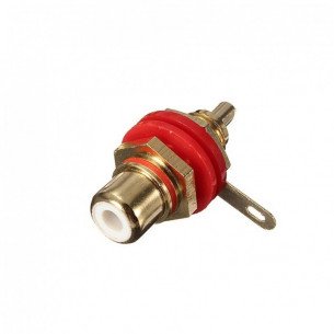 JACK RCA METÁLICO PARA CHASIS GOLD