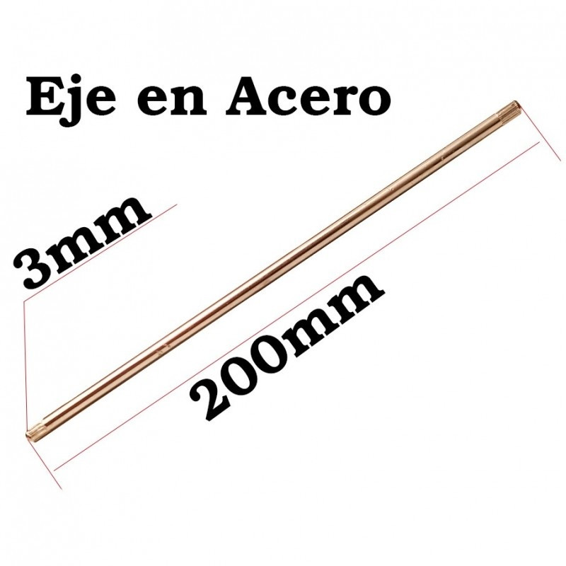 EJE METÁLICO 3MM X 200MM