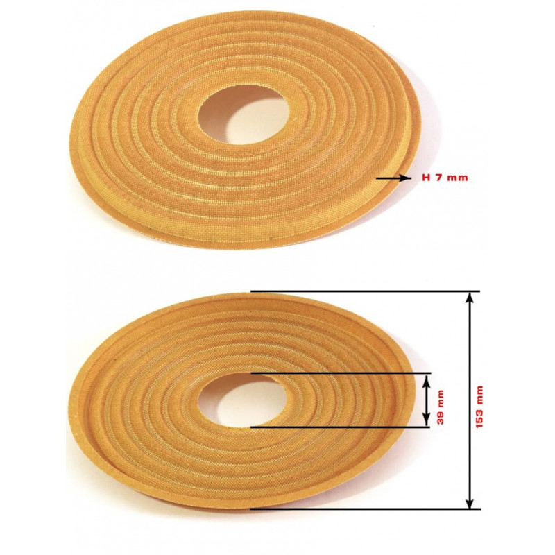 MEMBRANA PLANA PARA PARLANTE 153MM x 39MM x 7MM MEMBRANA PLANA PARA PARLANTE 153MM x 39MM x 7MM