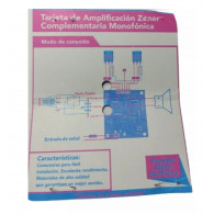 TARJETA AMPLIFICADORA ZENER COMPLEMENTARIA MONOFONICA