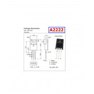 TRANSISTOR BIPOLAR PNP A2222 50V 10A 25W