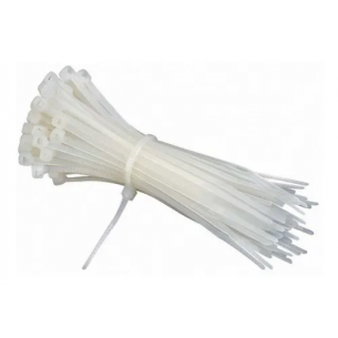 AMARRES PLÁSTICO CORREA ABRAZADERA PLÁSTICO BLANCA Y NEGRA