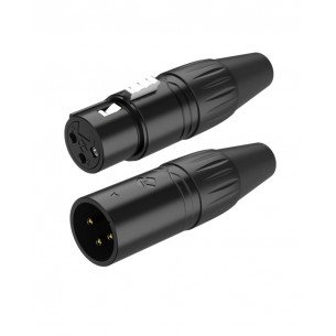 COMBO PLUG + JACK CANON (XLR) NEGRO MARCA ROXTONE