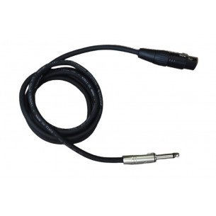 CABLE AUXILIAR 1X1 + CON 1 JACK XRL HEMBRA  + 1 PLUG MONOFÓNICO
