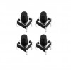 PULSADORES DE 4 PINES 12MM cuadrado